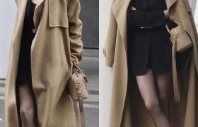 今冬流行的“大衣+黑丝”搭配，我都替你总结好了，时髦又显腿长