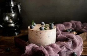 蓝莓燕麦酸奶慕斯