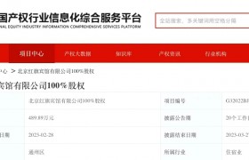 北方智能微机电集团挂牌转让北京红旗宾馆100%股权，底价489.9万元