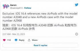 iOS 16.4 RC 代码显示苹果将推出新款 AirPods 耳机及其保护套