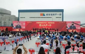 中国西部首台“华龙一号”核电机组在广西防城港投产