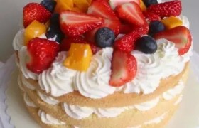 八寸水果裸蛋糕