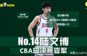 CBA总决赛14大球星：辽宁卫冕冠军包揽前七，浙江7人未来可期