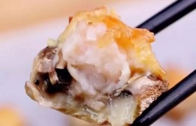 虾滑火腿芝士焗口蘑