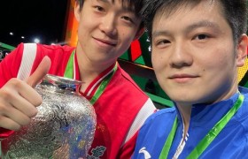 世乒赛男双-樊振东/王楚钦3-0完胜韩国组合夺冠
