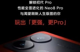 iQOO Neo8 Pro上架 3099元起