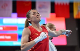 杭州亚运会|亚运会拳击比赛上演巴黎席位之争 中国女拳手常园取得“开门红”