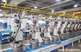 工业机器人“列队”出厂